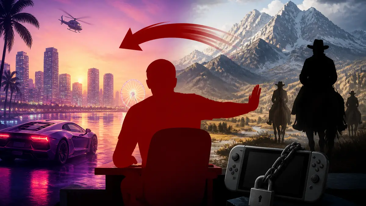 Логотипы игр GTA VI и Red Dead Redemption 2 от Rockstar Games