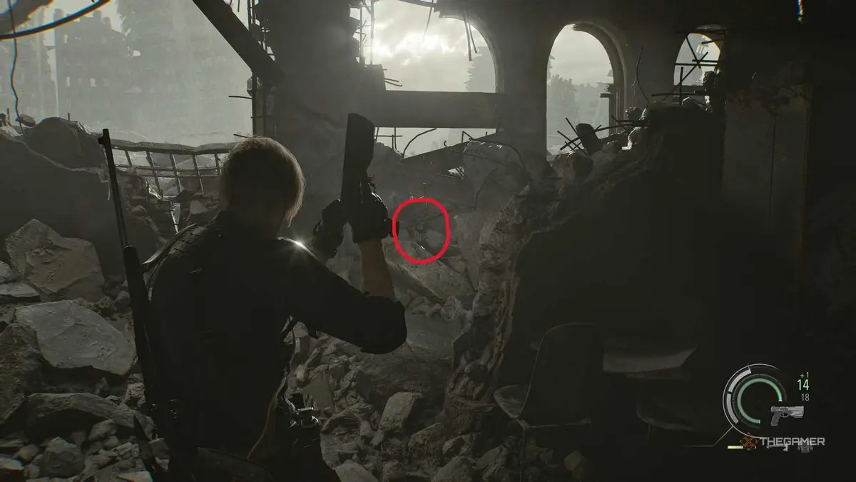 A player finding all Mr Raccoon statues in Resident Evil Requiem.