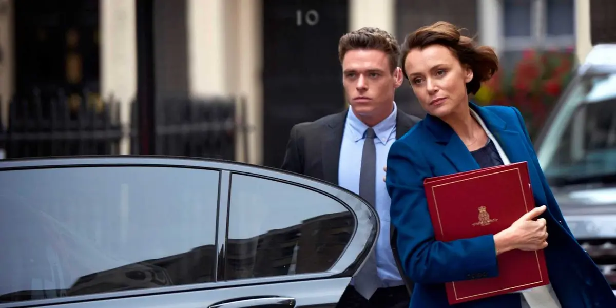 Richard Madden and Keeley Hawes in Bodyguard