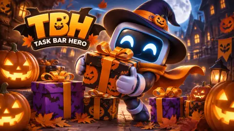 TBH: Task Bar Hero раздаёт подарки за вход на Хэллоуин