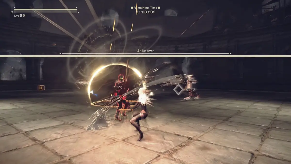 Nier Automata A2 DLC Arena Special Rank Unknown Boss Fight 0-23 screenshot
