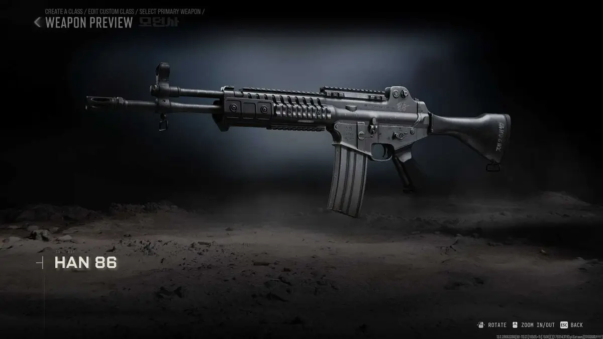 The Han 86 in Modern Warfare 4.